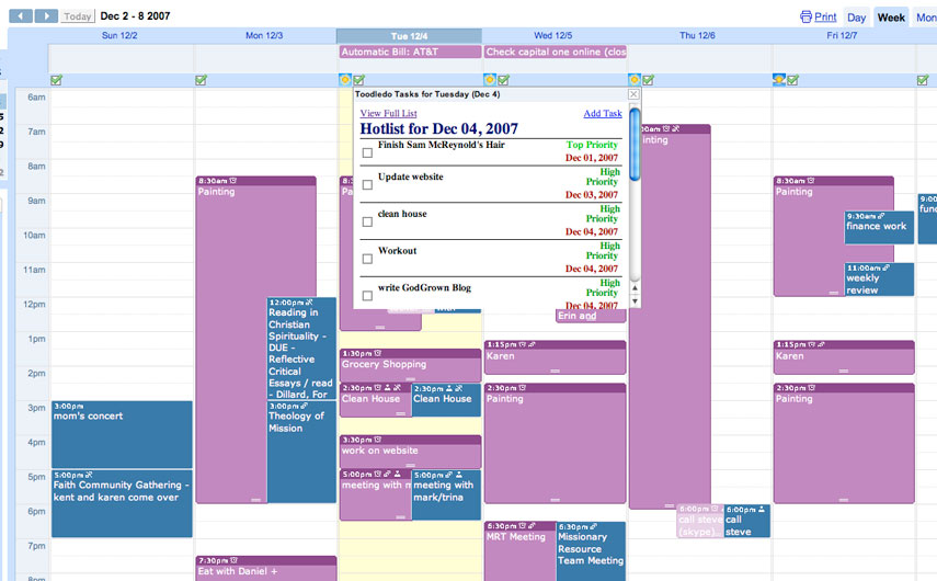 GCal with Toodledo